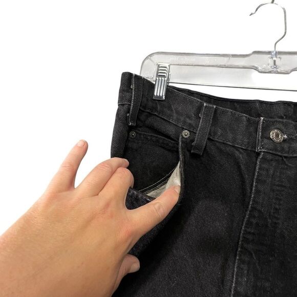 Levi's 550 Men's Vintage 1994 Orange Tab Black Made in USA Straight Leg 34W 30L - Picture 12 of 16